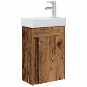 Mobile Bagno | Armadio da bagno con rubinetto Legno antico 40,5 x 22,5 x 62 cm