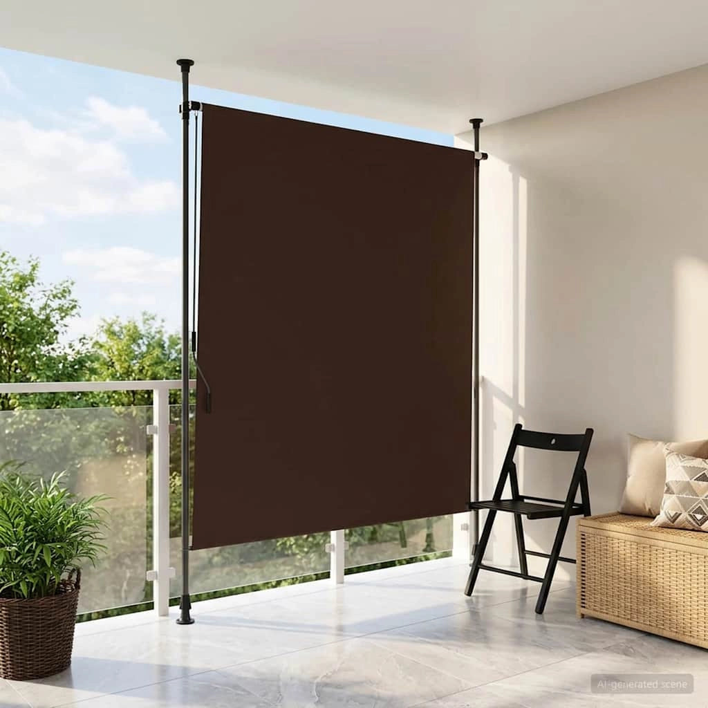 Tenda a Rullo Esterna Marrone 100 x 270 cm 42037125