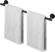 Supporto asciugamani nero 60 cm per bagno e cucina - Supporto per parete in acciaio inossidabile