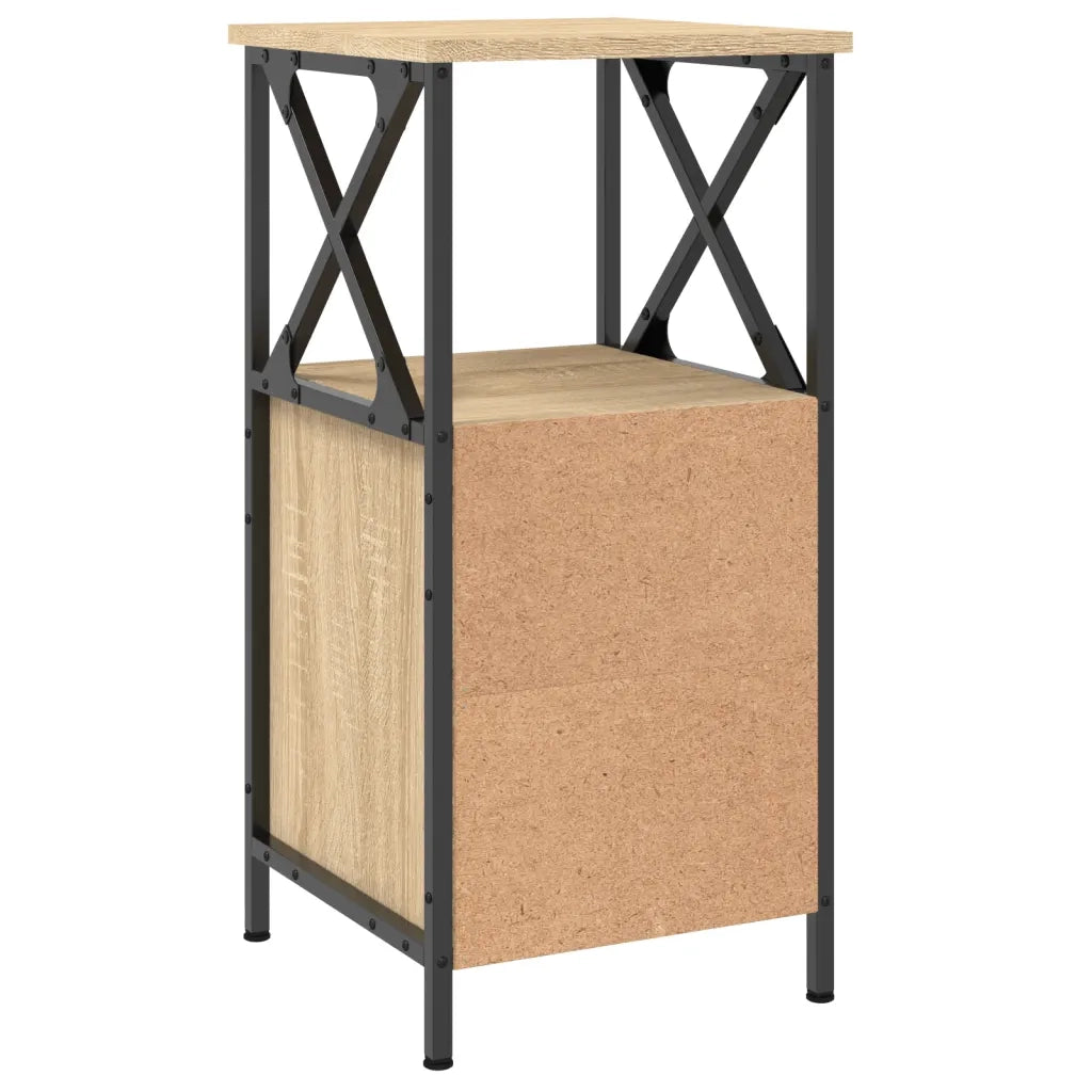 Comodino | Armadio da Notte | Mobiletto da notte Rovere Sonoma 34x35,5x70 cm in Legno Multistrato