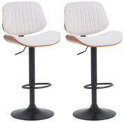 Set di 2 sgabelli da bar Clawson tessuto nero 2