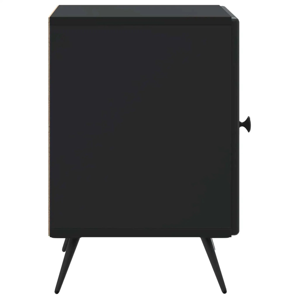 Armadio da Notte Nero 43 x 34,5 x 50 cm Legno ingegnerizzato 895487