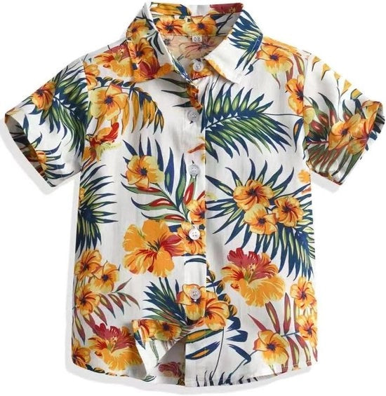 Polo Hawaiano per Uomini e Ragazzi - Abbigliamento da Spiaggia - Abbigliamento Estivo Casual - Varie Taglie