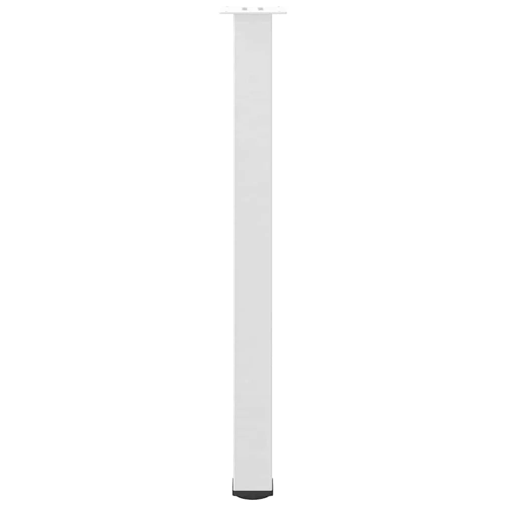 Set di 4 gambe regolabili per tavolo da bar 100-102 cm design moderno con guide in acciaio verniciato a polvere bianco 02_0056774