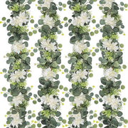 Fiori di Eucalipto Artificiale - 4 pezzi - 15 metri - Decorazione per Matrimoni - Casa - Festa - Camino Aperto