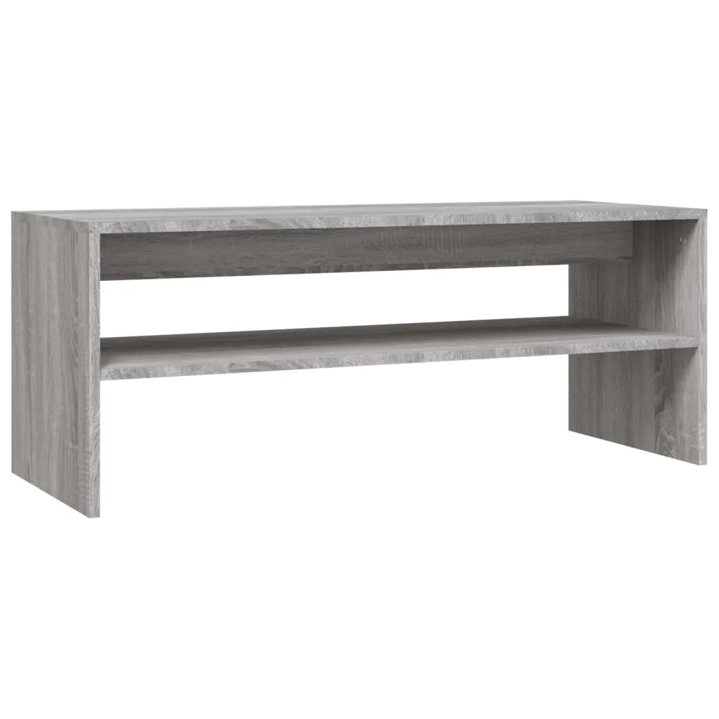 Tavolino da Salotto Grigio Sonoma 100x40x40cm Legno Multistrato 815256