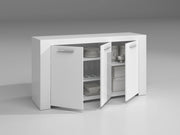 KIT CREDENZA 3 ANTE AMBIT 144X42XH80 BIANCO