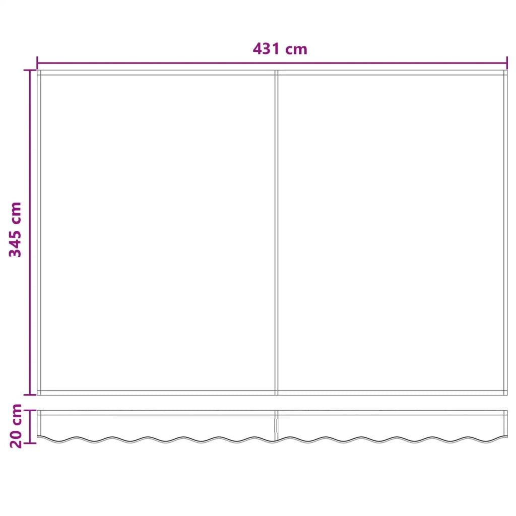 Tettuccio Elettrico Retrattile Grigio chiaro e bianco 3426303