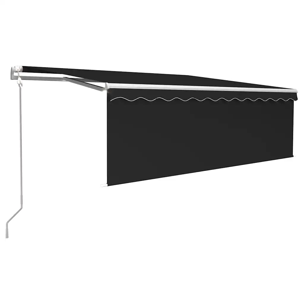 Tenda da Sole Retrattile Automatica con Parasole 4x3m Antracite 3069309