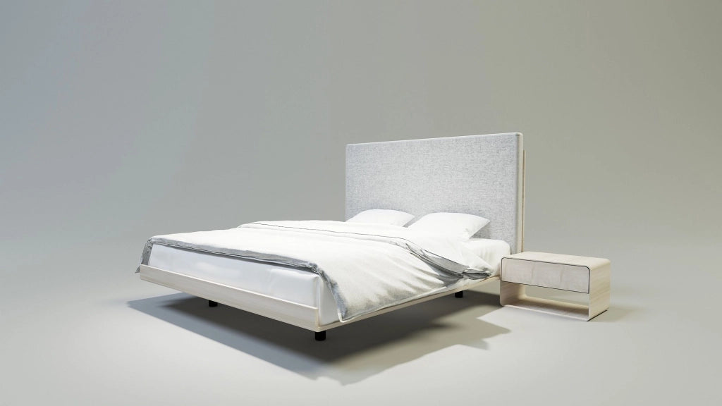 LETTO IMBOTTITO SONAR ONE 120x200 SOLIK OAK NATURALE