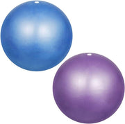Due pezzi di pallone per Pilates da 25 cm - piccolo pallone di allenamento per Pilates, yoga e fitness (bianco e rosa)
