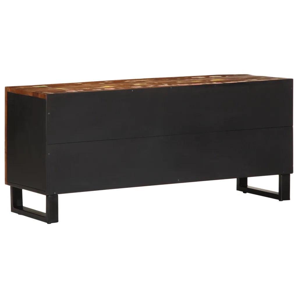 Mobile TV-Mobile per TV-Credenza TV 105x33,5x46cm Legno Massello Recupero e Multistrato