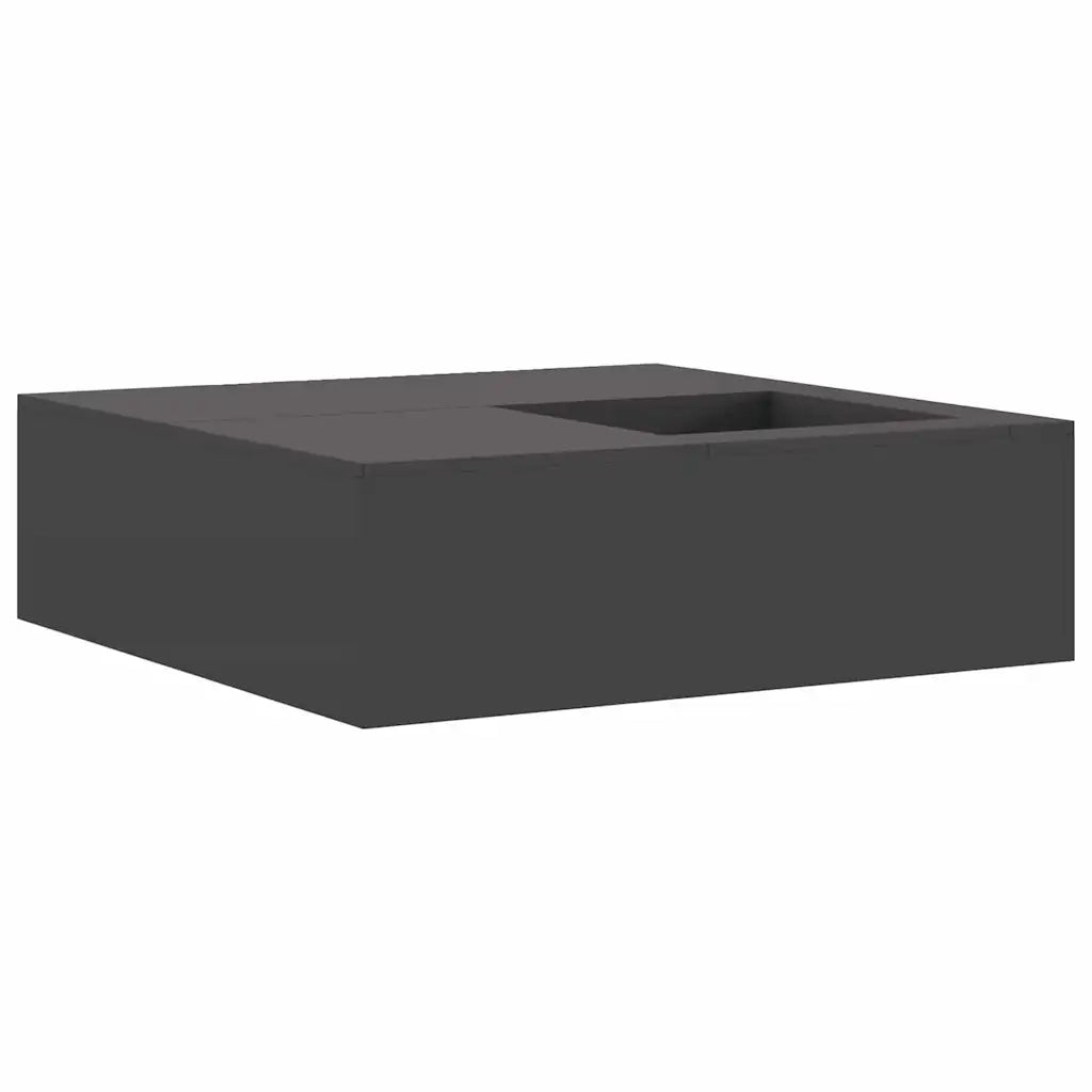 Focolare Nero 100 x 100 x 30 cm Acciaio CFW5935091