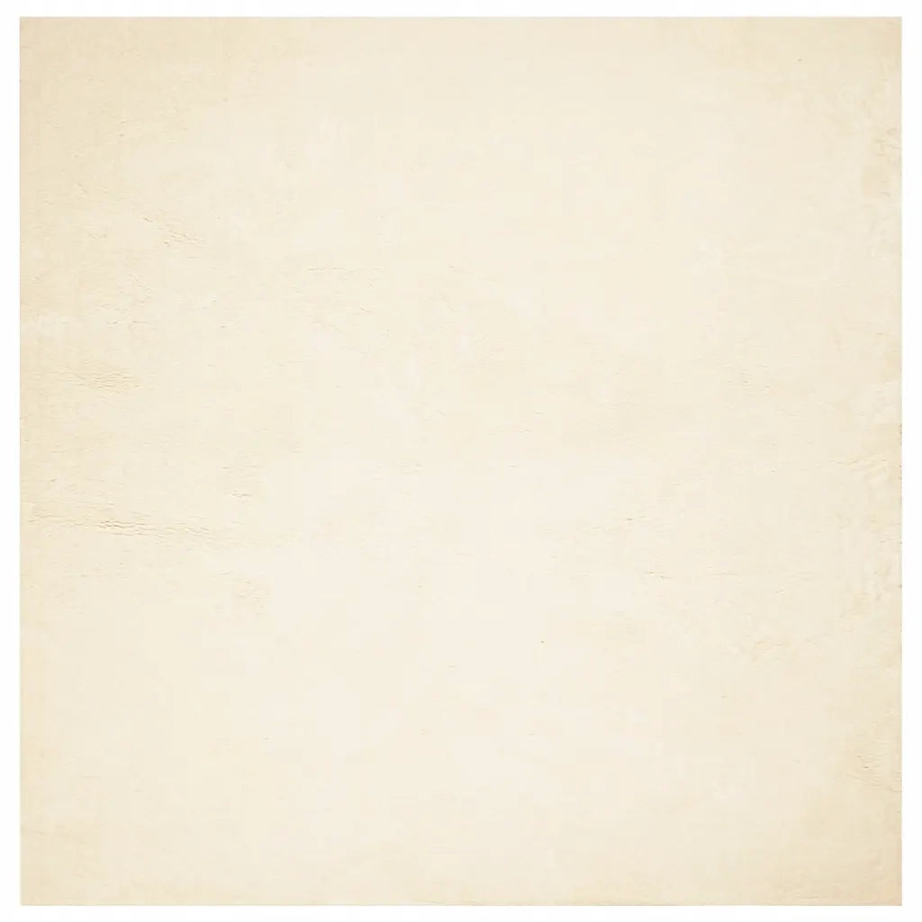 vidaXL Tappeto a Pelo Corto HUARTE Morbido e Lavabile Crema 240x240 cm