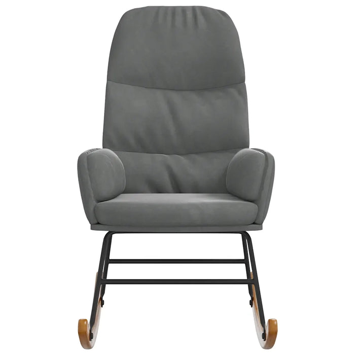 Sedia da Pranzo Grigio Scuro in Velluto 4102622