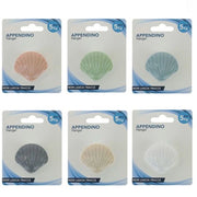 Trade Shop - Gancio Appendino Adesivo Appendiabiti Parete Cucina Bagno Forma Conchiglia Colorata 10808 -