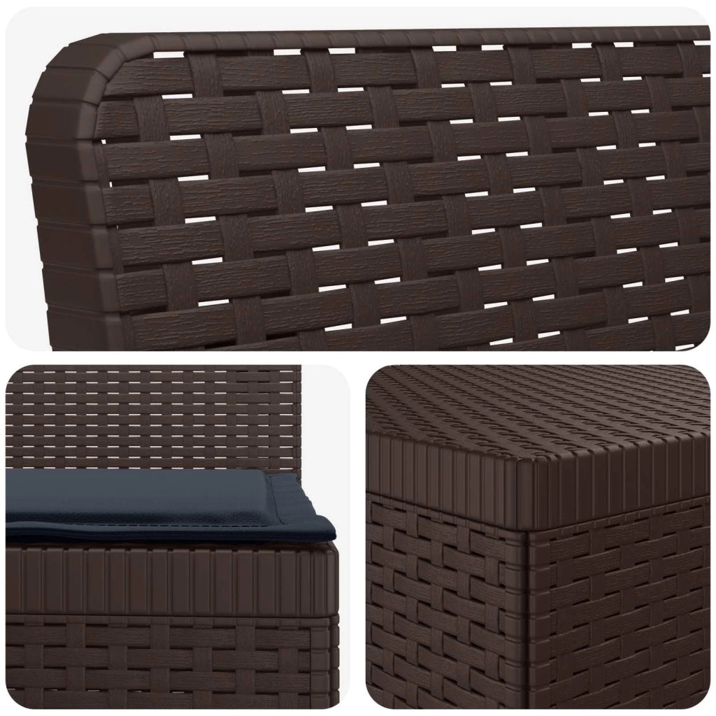 Divano da Giardino 4 Posti con Cuscini Aspetto Rattan PP 3443969