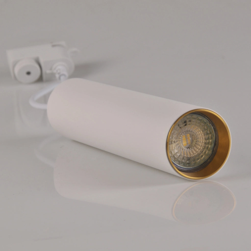 Kit binario 1m 3 pendenti GU10 bianco oro Maribel Polux