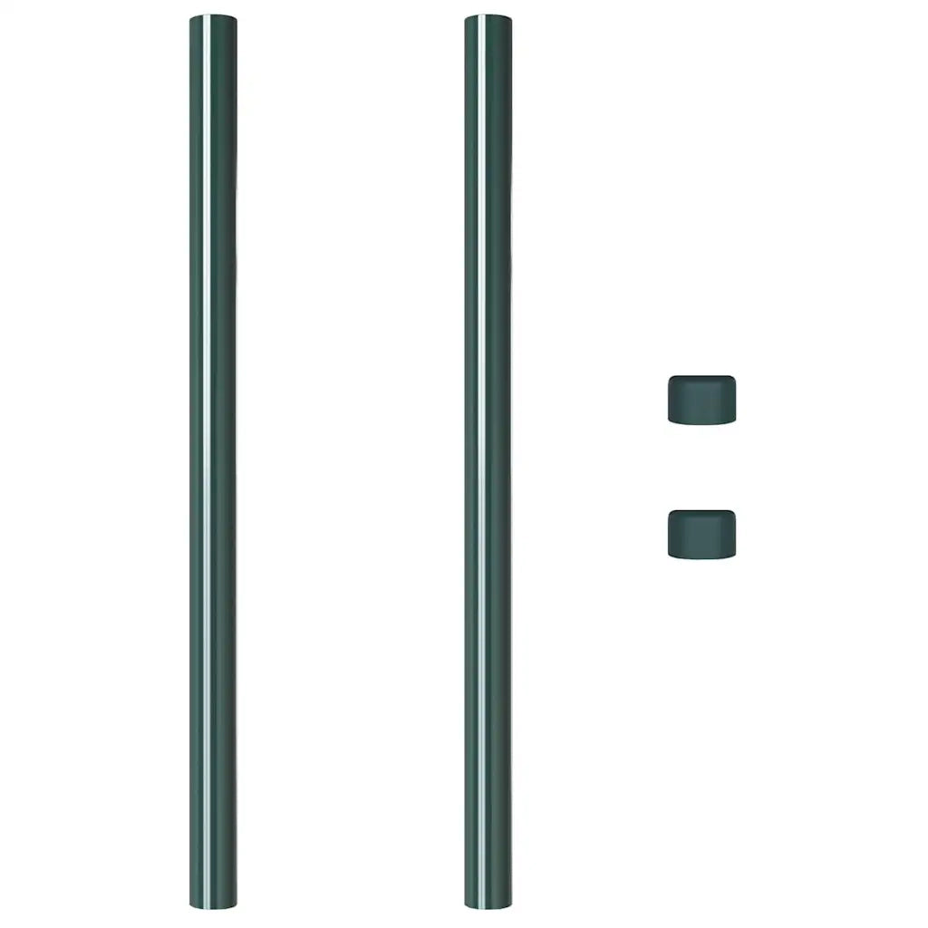 vidaXL Pali per Recinzione 2 pcs Verde 90 cm