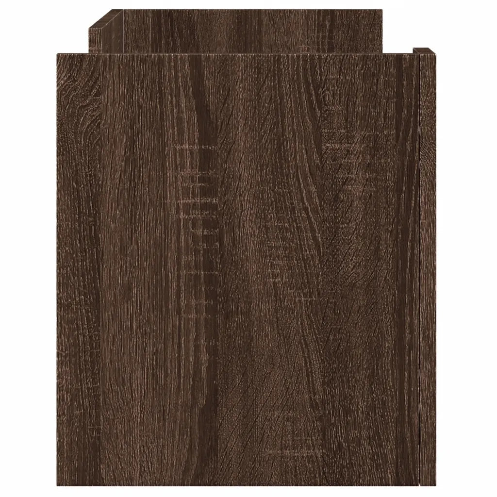 Mobile Porta TV Rovere Marrone 80x35x40 cm in Legno Multistrato
