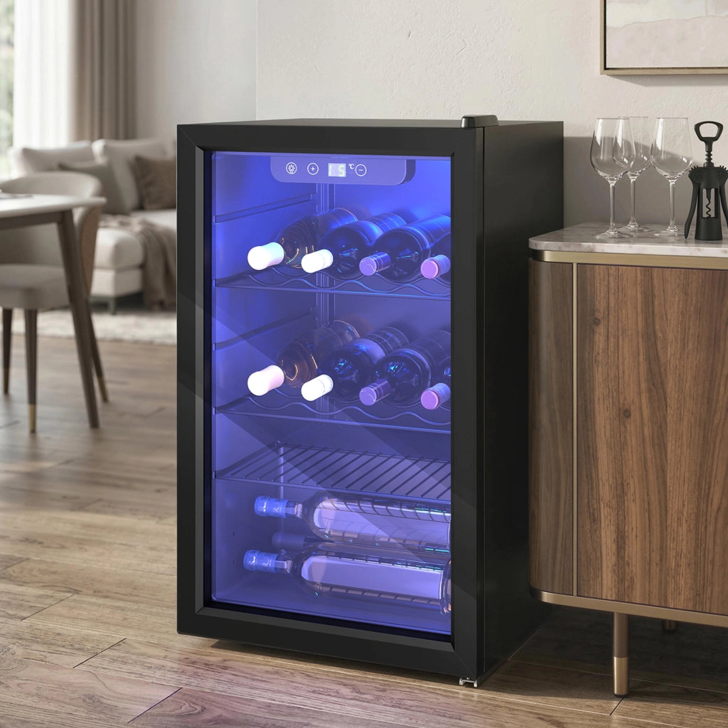 Cantinetta Vino Refrigerata ¨C zephmum ¨C 24 Bottiglie 68L Nera