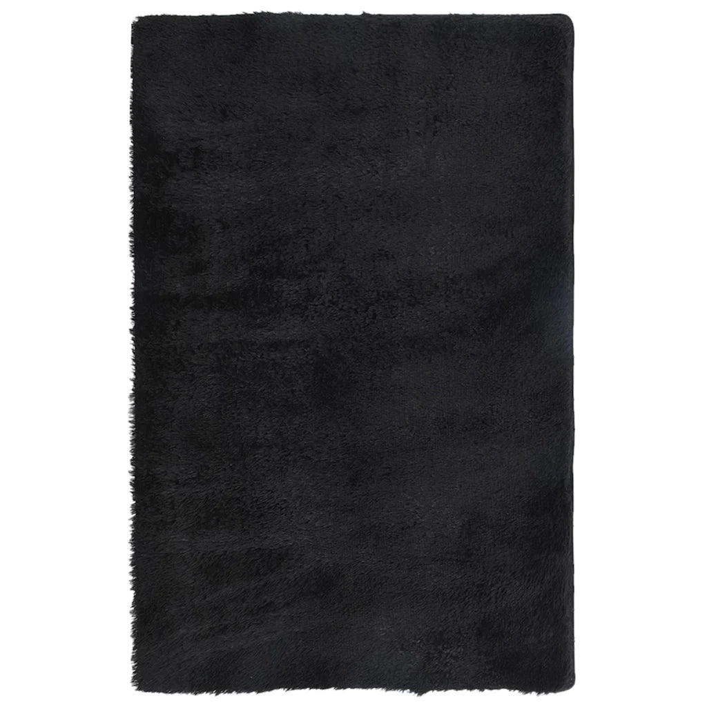Tappeto del soggiorno | Tappeto Shaggy a Pelo Lungo NAVARRA Nero 130x200 cm poliestere