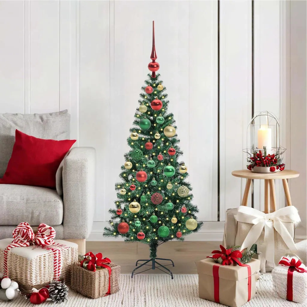 Albero di Natale | Decorazioni natalizie artificiale con luci integrate Verde 120 cm