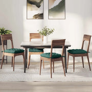 Cuscini per Seduta 4 pcs Verde Scuro 40 x 40 x 6 cm Tessuto