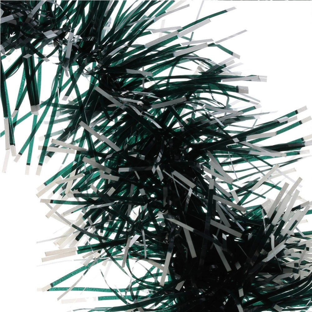 Trade Shop - Ghirlanda Natalizia 2 Mt Filo Verde E Bianco Decorazioni Addobbi Di Natale -