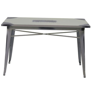 Tavolo New Bristol 120x60xh76 cm in Ferro Bianco Antico