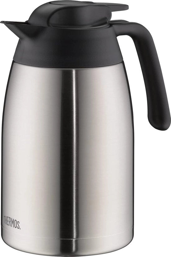 Bottiglia termica 1,50 l, acciaio inossidabile, 24 ore caldo/24 ore freddo, ermetico, grande apertura, teiera, caffettiera, lavastoviglie, coperchio smontabile, assolutamente impermeabile