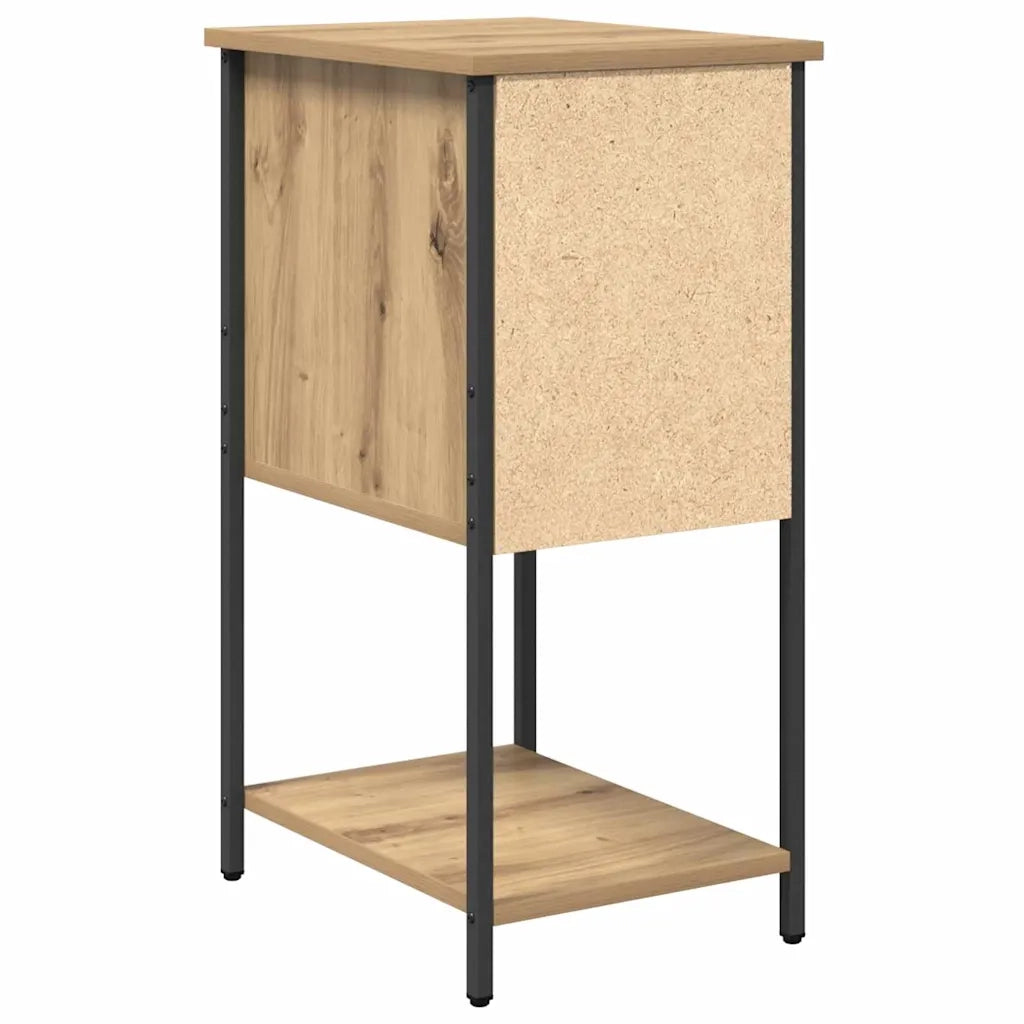 vidaXL Armadio da Notte rovere artigianale 32 x 42 x 70 cm