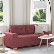 vidaXL Divano Divanetto Rosso Vino 140 cm in Tessuto