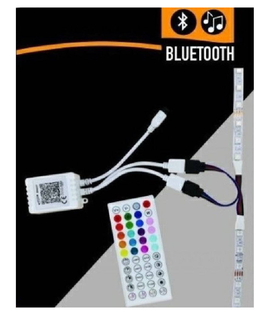 Centralina Musicale Per Strisce Led Rgb Bluetooth 2 Connettori Te-rgb3 Telecomando         