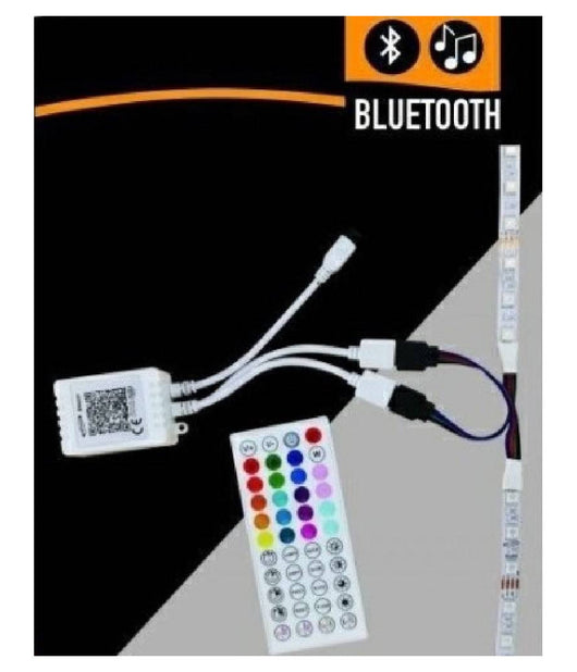 Centralina Musicale Per Strisce Led Rgb Bluetooth 2 Connettori Te-rgb3 Telecomando         