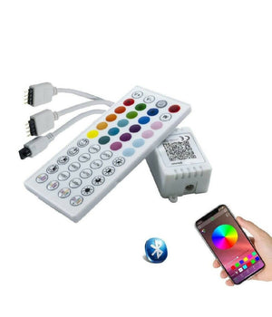 Centralina Musicale Per Strisce Led Rgb Bluetooth 2 Connettori Te-rgb3 Telecomando         