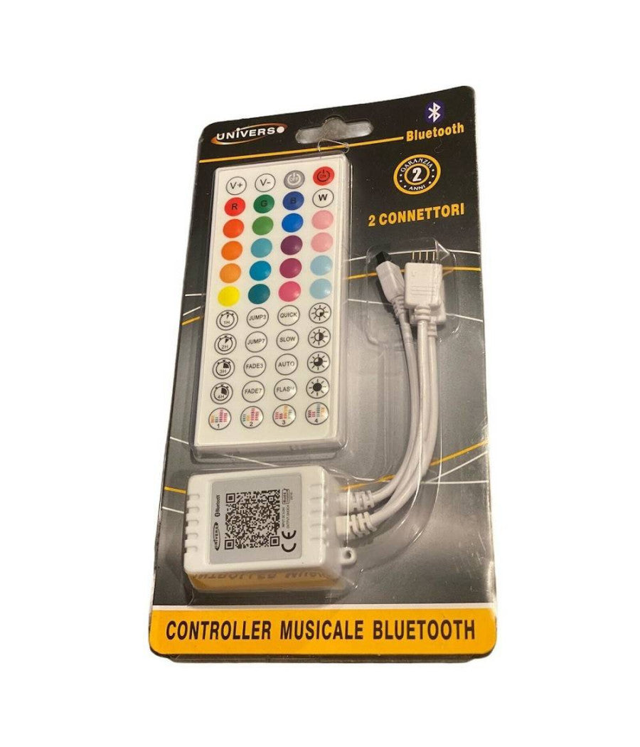 Centralina Musicale Per Strisce Led Rgb Bluetooth 2 Connettori Te-rgb3 Telecomando         