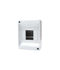 Centralino Da Parete Esterno 4 Moduli Senza Portello Ip20 13x9x8.5cm Grigio Fg14012         