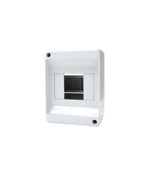 Centralino Da Parete Esterno 4 Moduli Senza Portello Ip20 13x9x8.5cm Grigio Fg14012         