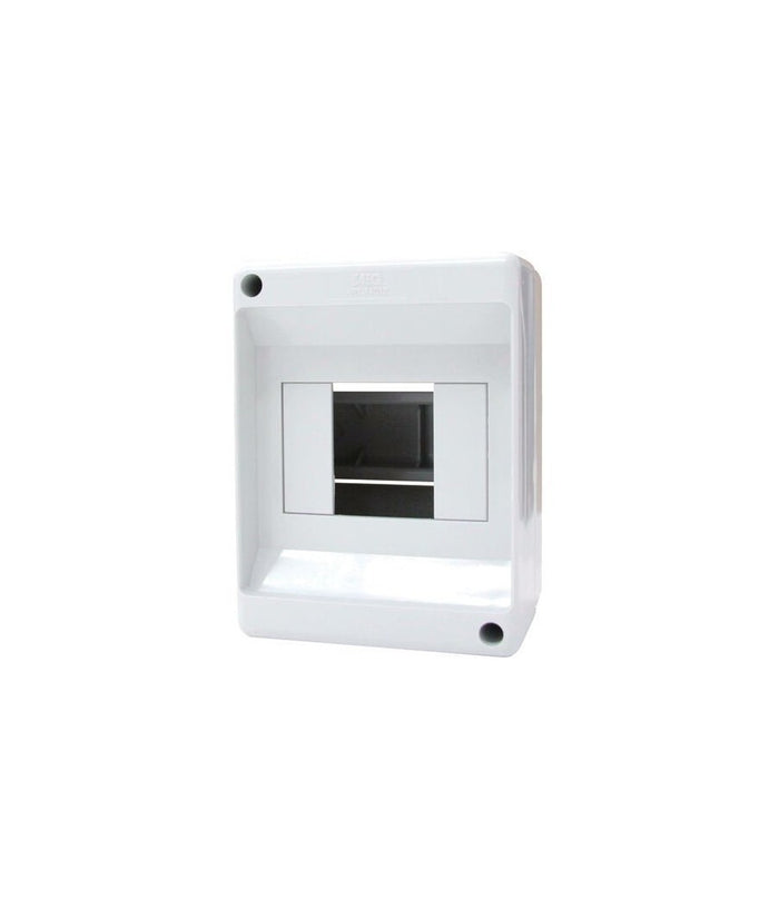 Centralino Da Parete Esterno 4 Moduli Senza Portello Ip20 13x9x8.5cm Grigio Fg14012         