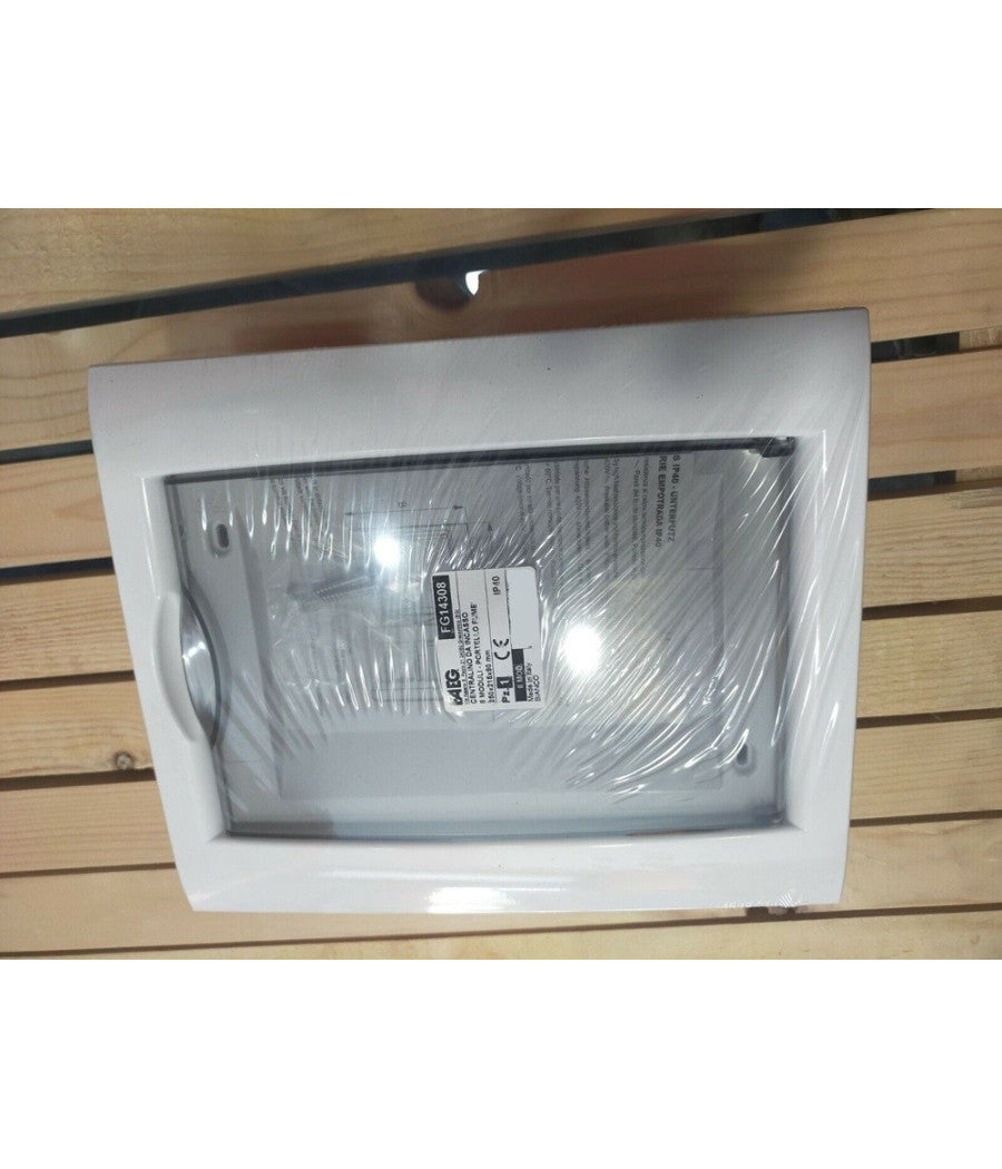 Centralino Quadro Elettrico Da Incasso Parete 8 Moduli Portello Fumè Ip40 Fg14308         