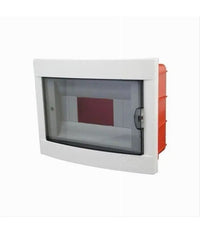 Centralino Quadro Elettrico Da Incasso Parete 8 Moduli Portello Fumè Ip40 Fg14308         