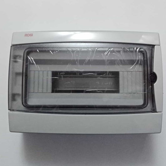 Centralino stagno cassetta da parete con sportello capienza 12 moduli ip65