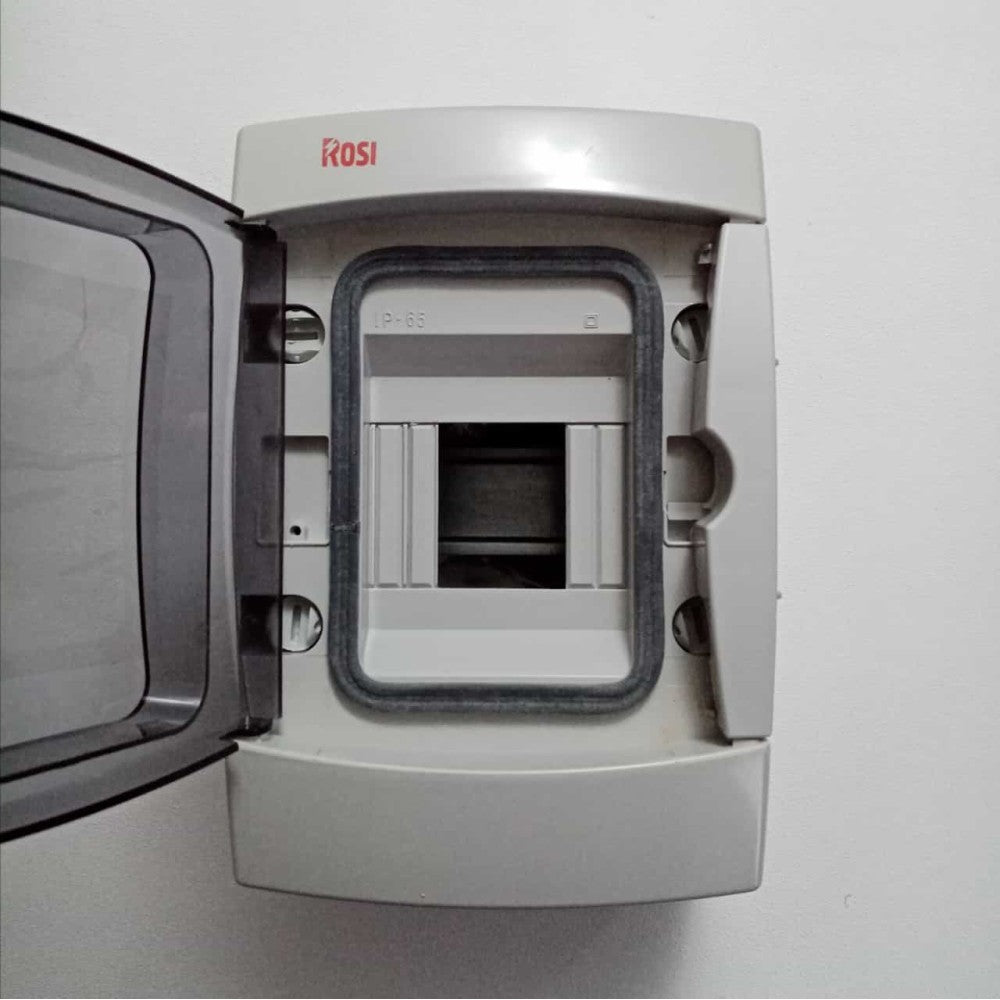 Centralino stagno cassetta da parete con sportello capienza 4 moduli ip65