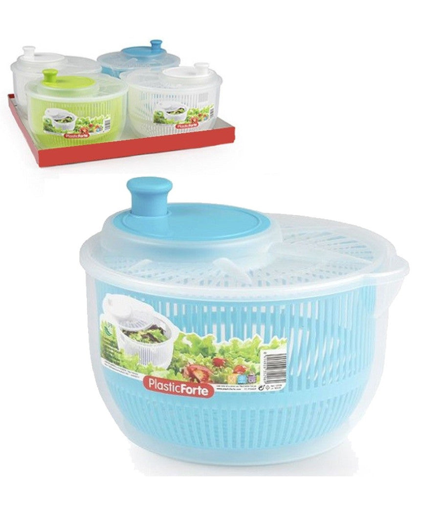 Centrifuga In Plastica Lava Verdura Insalata Verdure Asciuga Strizza 2.7lt 12198         