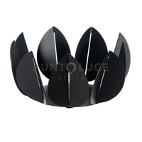 centro tavola moderno ficus Nero in Ferro 28,6x13Hcm