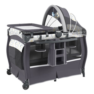 Centro neonati con borsa da viaggio per neonato, Pack and play 4 in 1 portatile Grigio Chiaro-Culle