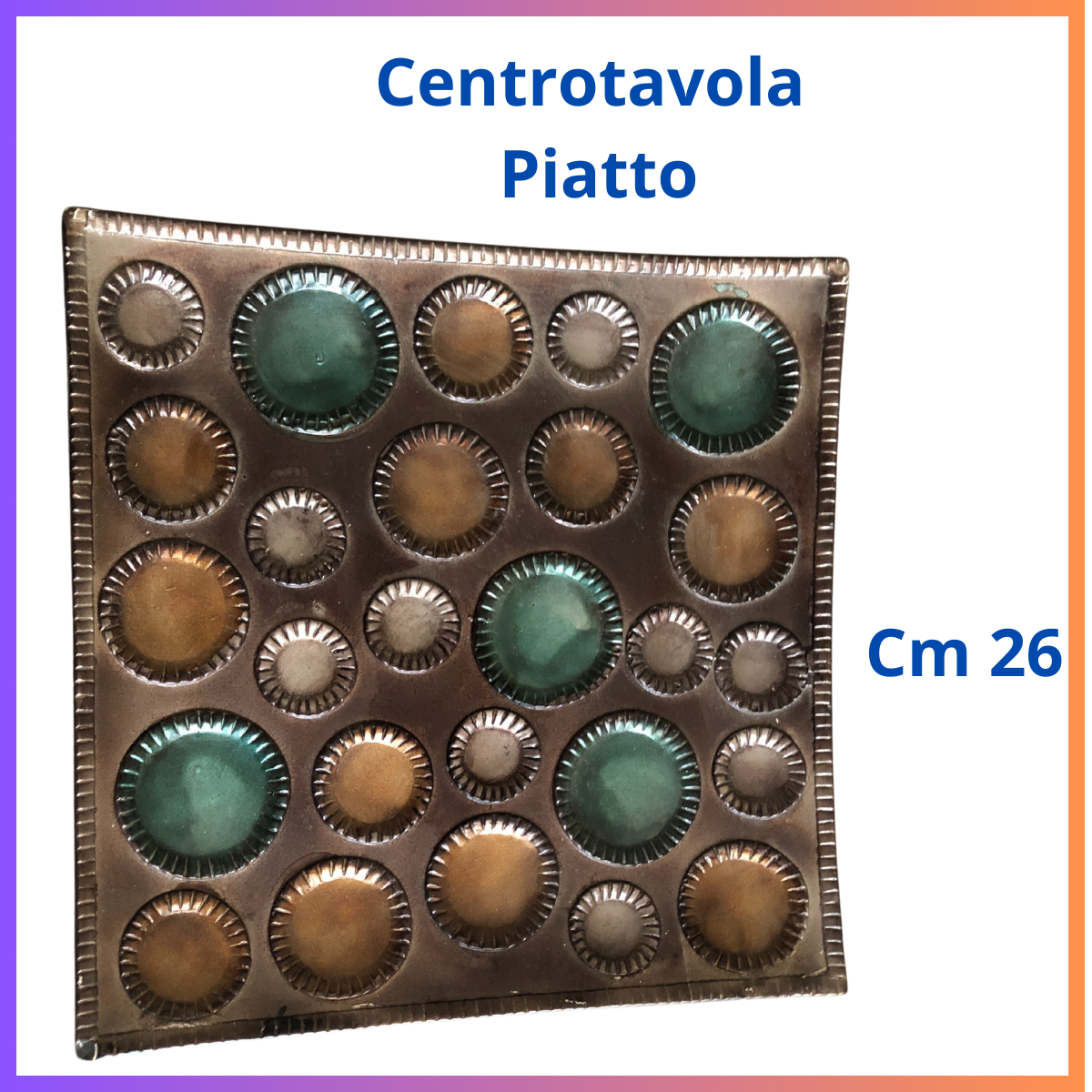 Centrotavola in ceramica moderno antico piatto etnico vintage idee regalo casa arredamento