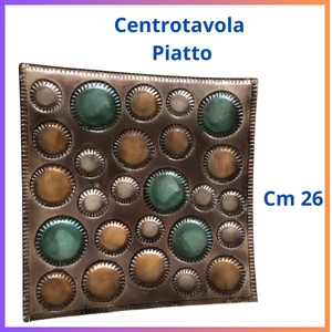 Centrotavola in ceramica moderno antico piatto etnico vintage idee regalo casa arredamento