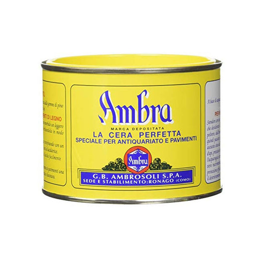 Cera Legno Ambra Solida Gialla Ml 500 Ambrosoli